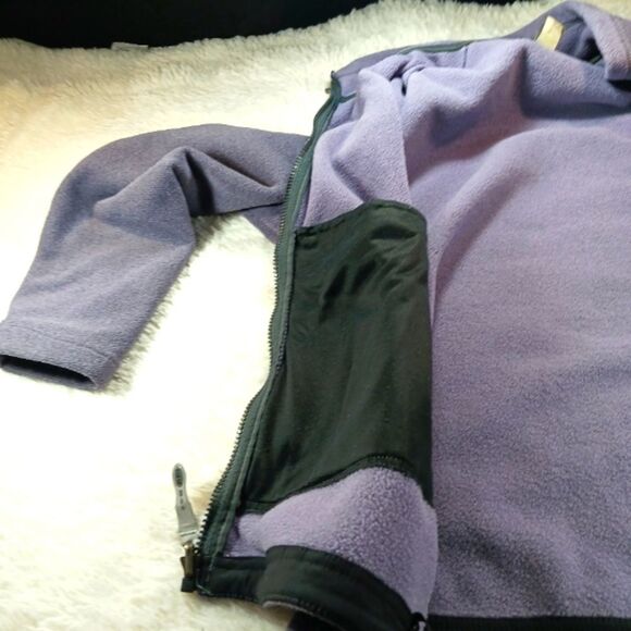 REI Polartec Fleece Outerwear Zip- Up Plum Color. 4 Pockets Toggle Waist Medium. - Picture 11 of 15